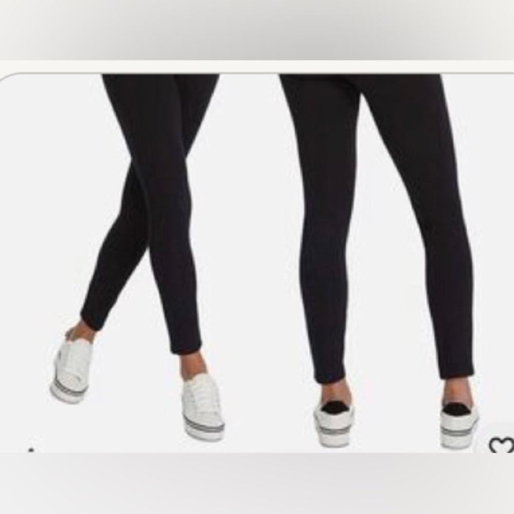 SPANX Black Ankle-Length Ponte Leggings